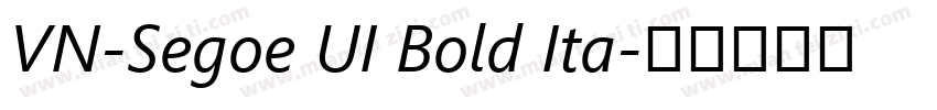 VN-Segoe UI Bold Ita字体转换